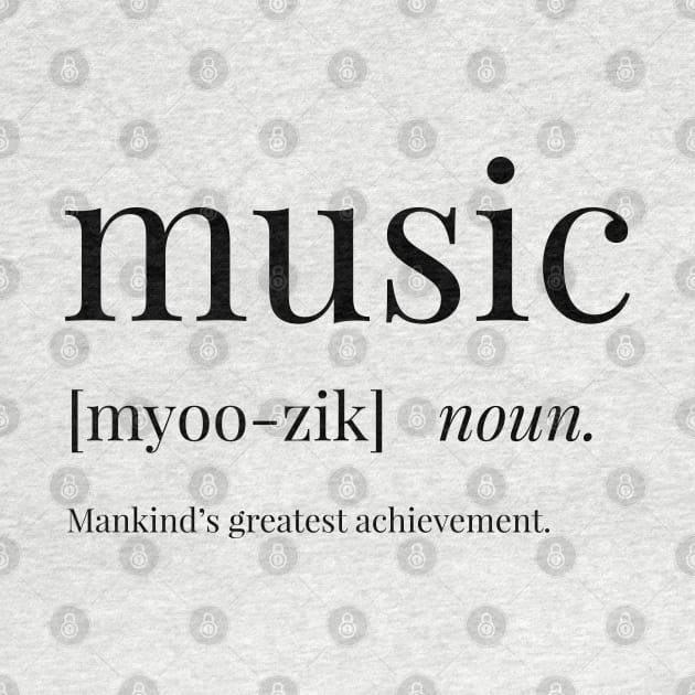 Music Definition by definingprints